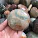 Gemstones for Decoration 1pcs Natural Ocean Stone Polychrome Jasper Round Palm Stone for Crystal JZIGTDEM