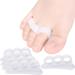 DYKOOK 6 PCS Hammer Toe Straightener | Hammer Toe Corrector | Hammer Toe Gels | 3 Loop Design Pinky Toes Joint Realign | Crooked Curled Overlapping Straightener | Gel Crests Splints Cushion Support