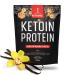 Ketoin - The protein for keto - ketogenic protein concentrate for ketosis - protein shake for various diets and as a supplement to sport - with KCAA & MCT - Vanilla 500G