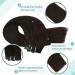 Moresoo Seamless Clip in Human Hair Extensions Darkest Brown #2 22 Inch 120g - Buy Online on GoSupps.com