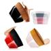 3 Pack Foundation Brush Flat Top Hexagon Kabuki blush Foundation Brush for Liquid Makeup Cream or Flawless Powder Cosmetics with Bonus Protective Case Red+Pink+Black