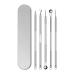 Danbao DANBAO Blackhead remover Acne acne extractor tool whitehead remover beautician supplies facial skin care tool The best acne removal kit-treatment of blemishes whiteheads clear nose skin (5PCS) 17.5*3.5*2