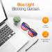 Buy Blue Light Blocking Glasses for Men & Women - Oversized Square UV Computer & Reading Glasses - 2 Pairs - Buy Online on GoSupps.com
