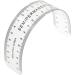 Milisten Eyebrow Stencil Eyebrow Shaping Template Measuring Ruler Microblading Ruler Reusable DIY Makeup Tool for Women