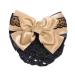 Bowknot Snood Net Net Hair Clip Net Hair Clip Barrette Hairnet Womens Bow Barrette Girls Hairdressing Snood Net Hairnet Hair Clip Bun Cover E05