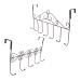 Alipis 2pcs Door Hook Wall Mounted Clothes Hanger Door Coat Hanger Punching Hanger Kitchen Door Drawer