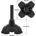 BeneCane Adjustable Walking Cane with Offset Handle - Lightweight Mobility Aid for Men, Women, and Seniors in Black - Buy Online on GoSupps.com