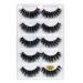 Beito 5 Pair 3D Fake Eyelashes - Dramatic Thick Cross Pattern Fluffy & Soft for Natural Extensions (G800) - Shop Internationally - Buy Online on GoSupps.com