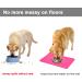 Moacc Silicone Feed Mats for Dogs & Cats - Slipproof Waterproof Pet Food Mats - Pink 54x38cm - Buy Online on GoSupps.com