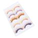 Colorful False Eyelashes - 5 Pairs 6D Long Curled Lashes for Halloween & Stage Makeup | Gradient Orange Red Blue Thick Synthetic Lashes - Buy Online on GoSupps.com