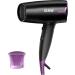 YASHE Travel Hairdryer with Folding Handle 1700W Fast Drying Blow Dryer with 1 Concentrator Dual Heat & Speed Settings Cool Shot Button Lightweight & Compact Design Hang Loop Black/Purple - Buy Online on GoSupps.com