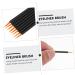 Ipetboom 100pcs Disposable Eyeliner Brush Makeup Girls Cosmetic Brush Artificial Woman Face Brush 9x6.5cm Black - Buy Online on GoSupps.com