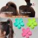 3Pcs Large Flower Hair Claw Clips Set - Floral Matte Barrettes for Women Medium Thick Hair, Holiday Cute Jaw Clip in Lake Blue, Rose Red, Grass Green - Buy Online on GoSupps.com