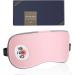 Cordless Heated Eye Massager & Cooling Pad - USB Rechargeable Vibrating Sleep Mask for Dry Eyes Relaxation & Travel - Pink - Buy Online on GoSupps.com