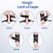 Newgo Adjustable Ankle Bandage - Stabilizing Ankle Support for Men & Women | Black Foot Tape for All-Day Comfort - Buy Online on GoSupps.com