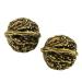 Ibasenice 1 pair of copper walnut massage balls for feet body ball massager Chinese massage balls Manual massage exercise massage balls manual massage ball food nut tree