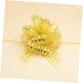 FRCOLOR 10pcs Golden Wedding Pull Flower Bows - Large Hand-Painted Gauze Decor for Weddings & Christmas - Perfect Gift Garland Decoration 74x5cm - Buy Online on GoSupps.com