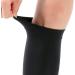 Buy Calf Compression Sleeves - Graduated Compression Socks for Running & Shin Splint Relief - Comfortable Footless Design (M-Black - Buy Online on GoSupps.com