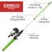 Zebco Roam Spincast Reel and Fishing Rod Combo 6-Foot 2-Piece Fiberglass Pole with ComfortGrip Handle - Green - Buy Online on GoSupps.com