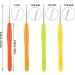 4-Piece Precision Metal Crochet Hooks Set with Soft Handles - 1mm, 1.25mm, 1.5mm, 1.75mm - 4 Colors - Buy Online on GoSupps.com
