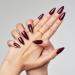 GLAMERMAID Red Press on Nails - Medium Almond Gothic Burgundy - 24 Pcs Reusable Short Stiletto Acrylic Manicure Kits for Halloween Gifts - Buy Online on GoSupps.com