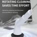 Electric Scrubber - 2000mAh Rotating Shower Brush Cleaners Electric Tub Scrubber with Retractable Handle Power Floor Scrubber for Bathroom - Buy Online on GoSupps.com