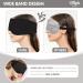 Hilph Black Satin Sleep Mask for Side Sleepers - Reusable, Adjustable Headband, 100% Blackout - Ideal for Travel, Yoga, and Naps - Buy Online on GoSupps.com