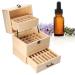 Essential Oil Box 59 Compartments Wooden Essential Oil Storage Box Organizer for Aromatherapy