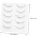 POPETPOP 5 Pairs Curling False Eyelashes Makeup Lashes 5d False Lash Extension Tools Segmented False Eyelashes Faux Eyelashes Eye Lashes Thick Eyelash No Slim Chemical Fiber Miss Adhesive - Buy Online on GoSupps.com
