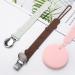 MISSLILI Candy Design Silicone Pacifier Clip Holder | Soft & Flexible Binky Clips for Boys and Girls | Pink & White - Buy Online on GoSupps.com