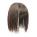 Remeehi Hairpiece with 3D Fringe Hair Topper Natural Look Synthetic Wig for Thin Hair