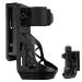 Black flashlight holder PVC flashlight holster suitable for flashlights with a diameter of 2.5-3 cm holster bag plastics holster bag PVC Holster flashlight (black)