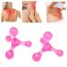 2-Piece Trigger Point Presser Massager Set | 4-Point Massage Roller & Hand Arch Device for Acupressure Relief | Manual Leg & Arm Massager in Pink - International Shipping Available - Buy Online on GoSupps.com