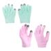 minkissy 2pairs Gel Touch Screen Gloves Toddler Knitted Gloves Mittens Kids Overnight Sleeping Gloves Touchscreen Grooming Gloves Dry Cracked Hands Cover Australia Cell Phone Yarn