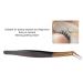 Buy Curved Stainless Steel Eyelash Extension Tweezers | Professional Lace & Eyebrow Tweezers for Salons & Home Use | International Shipping - Buy Online on GoSupps.com