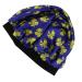 FOMIYES Silk Hair Bonnet 2pcs Shower Cap Hair Bands for Women Hair Loss Cap Shower Accessories Pearlescent Skull Miss Satin Blue Silk Head Scarf 27x20cm Blue