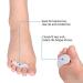 Pedimend Gel Hammer Toe Splint Cushion | Toe Separators & Spacers for Hammertoes | Foot Care for Men and Women (White) - Buy Online on GoSupps.com