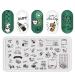 WOKOTO 6Pcs Valentine's Day Nail Art Stamping Plates Set - Cat Butterfly Design Stainless Steel Templates for Manicure - Nail Image Polish Kit - Buy Online on GoSupps.com