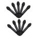 HAPINARY 10pcs Eye Shadow Sponge Applicator Paupi re Eyeshadow Sponge Applicator Face Eyeshadow Brush Black