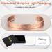 Vicmag Copper Magnetic Bracelet for Women Men | 6X Ultra Strength Magnets | 99.99% Solid Pure Copper | Adjustable Size | Gift Box Included | Rose Gold Plum - Buy Online on GoSupps.com
