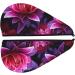 Flower Leaves Purple Red Flower Print Dry Hair Cap for Women Coral Velvet Hair Towel Wrap Absorbent Hair Drying Towel with Button Quick Dry Hair Turban for Travel Shower Gym Salons - Buy Online on GoSupps.com