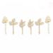 OFKP Set of 6 Pcs Ladies Retro Hair Clip Vintage Leaf Hair Clips Leaf Hairpin Hair Accessories for Women & Girls
