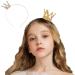 NSLS Shiny Birthday Crown Tiara for Girls Princess Decoration Headband Crowns for kids (Gold)