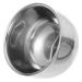 Moluckfu Bartbrush shell metal shaving cup of razor shell portable razor cup reusable shaving bowl men shave supply metal shaving shell shaving cup gift