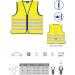 Buy Abus Children's Warning Lumino Reflex Vest for Kids - Improved Visibility Day & Night - Zippered Security Vest in Yellow - Buy Online on GoSupps.com