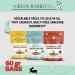 The Green Rabbit Gluten Free Roasted Chickpeas 3 Flavour Variety Pack - Healthy Snacks High in Plant-Based Protein & Fibre - Low in Fat Sugar & Calories - Vegetarian & Vegan Friendly - 6 Packs x 60g - Buy Online on GoSupps.com