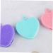 Handheld Facial Cleansing Brush Silicone Face Scrubber Heart Shaped Face Brush Manual Exfoliating Brush Double Side Face Brush Facial Exfoliator Heart-shaped Silica Gel Washbasin 9.8x8.4cm - Buy Online on GoSupps.com