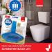 SANOBon Blue Luxury Hotel | 5 in1 Toilet Rim Block | Cleans - Shines - Perfumes - Hygienic - Leaves Water Sparkling Blue | Up to 800 Flushes | 55g + Multipurpose Fiber House Cleaning Sponge (1) Bar - Buy Online on GoSupps.com