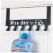 PRETYZOOM Over Door Clothes Hanger Rack Hook up On The Door Coat Rack medium Black - Buy Online on GoSupps.com