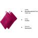 Redbest Washing Glove & Washcloth 2 Pack - Fuchsia 15x21 cm | 100% Cotton Absorbent Durable Lightweight | International Shipping Available - Buy Online on GoSupps.com